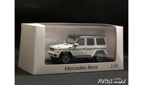 Mercedes G500 4x4² white 1-43 China promo, масштабная модель, scale43, Mercedes-Benz