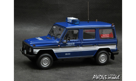 Mercedes G 230 GE W460/W461 THW Saarbrucken 1991 blue 1-43 Minichamps 400038091, масштабная модель, scale43, Mercedes-Benz