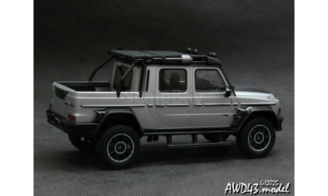 Mercedes G-Class G800 BRABUS XLP Adventure 2020 Rocket Silver Matte 1-43 Almost Real ALM460542, масштабная модель, Mercedes-Benz, scale43