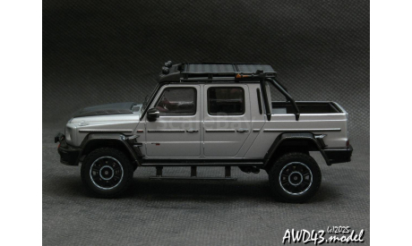 Mercedes G-Class G800 BRABUS XLP Adventure 2020 Rocket Silver Matte 1-43 Almost Real ALM460542, масштабная модель, Mercedes-Benz, scale43