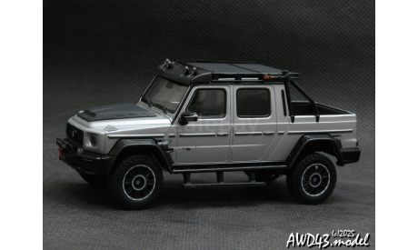 Mercedes G-Class G800 BRABUS XLP Adventure 2020 Rocket Silver Matte 1-43 Almost Real ALM460542, масштабная модель, Mercedes-Benz, scale43