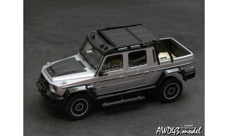 Mercedes G-Class G800 BRABUS XLP Adventure 2020 Rocket Silver Matte 1-43 Almost Real ALM460542, масштабная модель, Mercedes-Benz, scale43