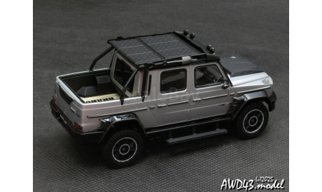 Mercedes G-Class G800 BRABUS XLP Adventure 2020 Rocket Silver Matte 1-43 Almost Real ALM460542, масштабная модель, Mercedes-Benz, scale43
