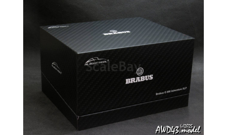 Mercedes G-Class G800 BRABUS XLP Adventure 2020 Rocket Silver Matte 1-43 Almost Real ALM460542, масштабная модель, Mercedes-Benz, scale43