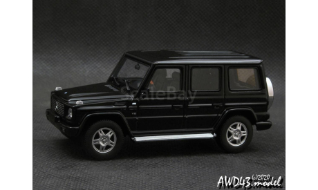 Mercedes G Wagon LWB 80-90’ W463 black 1-43 Dealer=AUTOart B66961944, масштабная модель, 1:43, 1/43, Mercedes-Benz