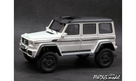 Mercedes G500 4×4² 2015 white 1-43 GLM, масштабная модель, 1:43, 1/43, Mercedes-Benz