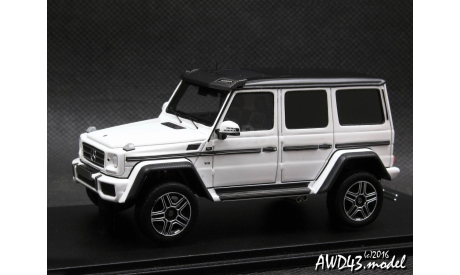 Mercedes G500 4x4² W463 2015 white 1-43 Spark-MiniMax S4693, масштабная модель, Mercedes-Benz, scale43