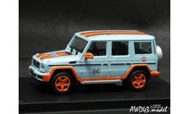 Mercedes G 500 Gulf l.blue 1-64, масштабная модель, scale64, Mercedes-Benz