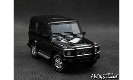 Mercedes G 500 V8 W463 SWB 1998 black 1-43 AutoArt AA56103, масштабная модель, scale43, Mercedes-Benz