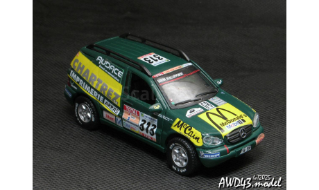 Mercedes ML 430 Dakar 2000 #313 McDonalds green 1-43 Handmade conversion, масштабная модель, scale43, SKID, Mercedes-Benz
