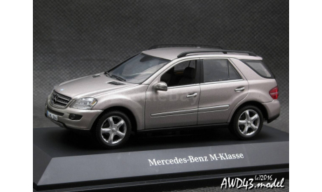 Mercedes ML W164 2005 beige 1-43 Dealer=Minichamps, масштабная модель, 1:43, 1/43, Mercedes-Benz