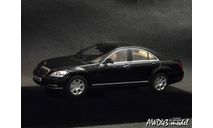 Mercedes S-Klasse W221 Facelift 2009 black met. 1-43 Dealer=AUTOart B66962297, масштабная модель, Schuco, Mercedes-Benz, scale43