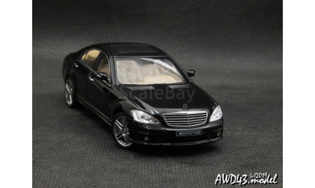Mercedes S63 AMG W221 black 1-43 AutoArt 56207, масштабная модель, 1:43, 1/43, Mercedes-Benz