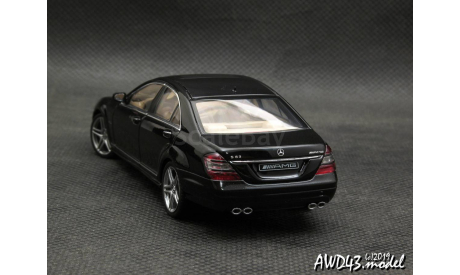Mercedes S63 AMG W221 black 1-43 AutoArt 56207, масштабная модель, 1:43, 1/43, Mercedes-Benz
