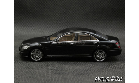 Mercedes S63 AMG W221 black 1-43 AutoArt 56207, масштабная модель, 1:43, 1/43, Mercedes-Benz
