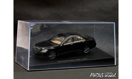 Mercedes S63 AMG W221 black 1-43 AutoArt 56207, масштабная модель, 1:43, 1/43, Mercedes-Benz