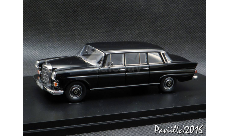 Mercedes W110 Binz Lang black 1-43 GLM, масштабная модель, 1:43, 1/43, Mercedes-Benz