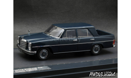 Mercedes W115 Binz  Pick-Up Double Cabin blauw 1972 1-43 Matrix MX11302-025, масштабная модель, 1:43, 1/43, Mercedes-Benz