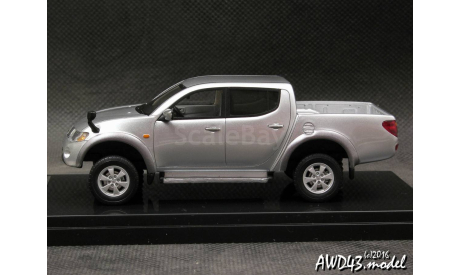 Mitsubishi Triton (L200) 2010 silver 1-43 Wit’s, масштабная модель, scale43