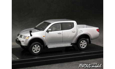 Mitsubishi Triton (L200) 2010 silver 1-43 Wit’s, масштабная модель, scale43