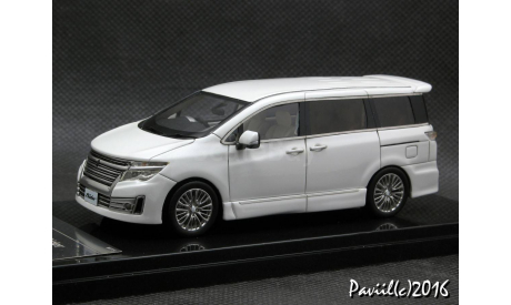 Nissan Elgrand Rider High Perfomance SPEC Brilliant White Pearl 1-43 Wit’s, масштабная модель, 1:43, 1/43