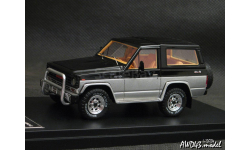 Nissan Patrol 160 SWB Sport 4x4 1984 black-silver 1-43 Otol Models OM-312