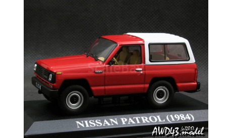 Nissan Patrol SWB 1984 4x4 red 1-43 IXO, масштабная модель, 1:43, 1/43