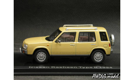 Nissan Rasheen Type II 1994 yellow 1-43 Lumyno, масштабная модель, scale43