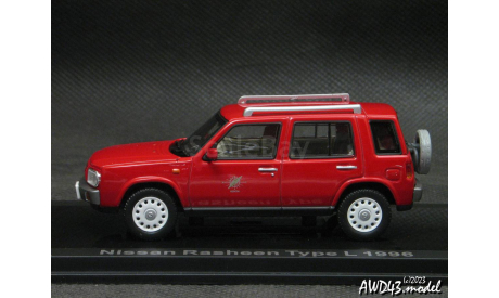Nissan Rasheen Type L 1999 Active Red 1-43 Lumyno, масштабная модель, scale43