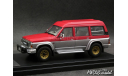 Nissan Safari Extra Van High Roof Grand Road 1987 red-d.grey 4x4 1-43 Hi-Story, масштабная модель, 1:43, 1/43