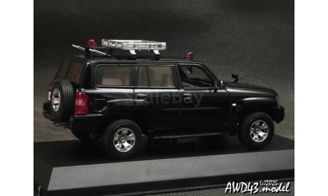 Nissan Safari Gran Road Limited 2005 black 1-43 RAI’S, масштабная модель, scale43