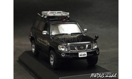Nissan Safari Gran Road Limited 2005 black 1-43 RAI’S, масштабная модель, scale43