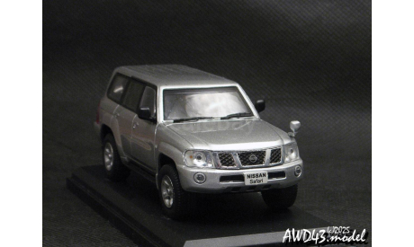 Nissan Safari Y61 RHD 2005 silver 1-43  Japan Hachette v.176, масштабная модель, scale43