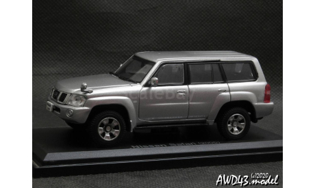 Nissan Safari Y61 RHD 2005 silver 1-43  Japan Hachette v.176, масштабная модель, scale43