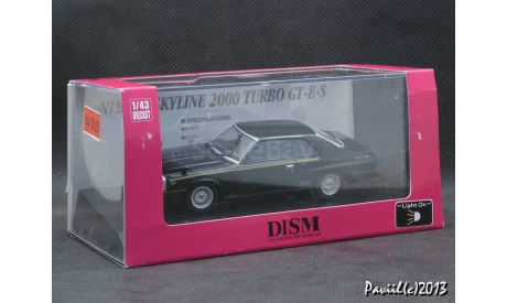 Nissan Skyline 2000 Turbo GT-E.S 1980 black 1-43 DISM, масштабная модель, scale43