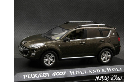 Peugeot 4007 Holland&Holland hakki 4x4 1-43 Norev, масштабная модель, 1:43, 1/43