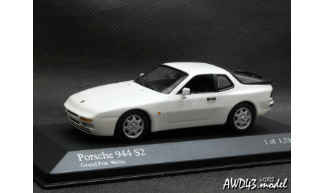 Porcshe 944 S2 1989 white  1-43 Minichamps 400062222, масштабная модель, Porsche, scale43