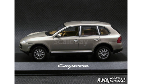 Porsche Cayenne V6 2002 beige 1-43 Dealer=Minichamps, масштабная модель, scale43