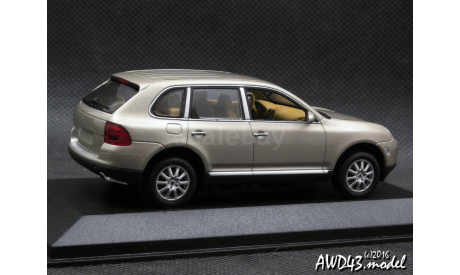Porsche Cayenne V6 2002 beige 1-43 Dealer=Minichamps, масштабная модель, scale43