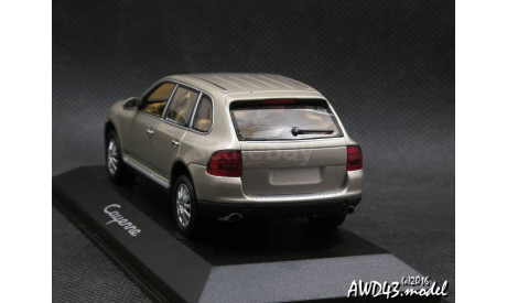 Porsche Cayenne V6 2002 beige 1-43 Dealer=Minichamps, масштабная модель, scale43