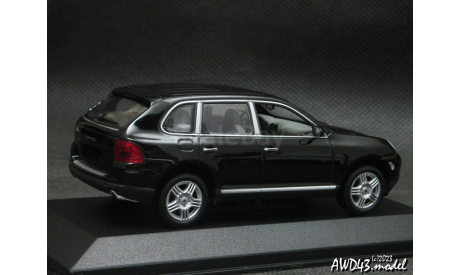 Porsche Cayenne S 2002 black 1-43 Minichamps, масштабная модель, scale43