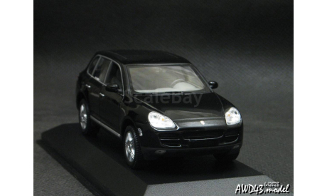Porsche Cayenne S 2002 black 1-43 Minichamps, масштабная модель, scale43