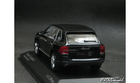 Porsche Cayenne S 2002 black 1-43 Minichamps, масштабная модель, scale43