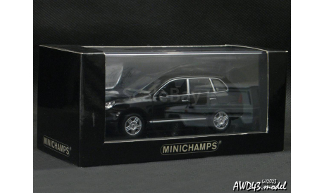 Porsche Cayenne S 2002 black 1-43 Minichamps, масштабная модель, scale43