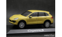 Porsche Cayenne S 2010 yellow 1-43 Minichamps, масштабная модель, scale43