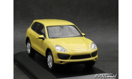 Porsche Cayenne S 2010 yellow 1-43 Minichamps, масштабная модель, scale43