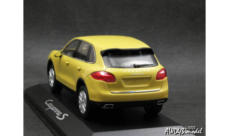 Porsche Cayenne S 2010 yellow 1-43 Minichamps, масштабная модель, scale43