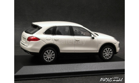 Porsche Cayenne S Hybrid 2010 white 1-43 Minichamps, масштабная модель, scale43
