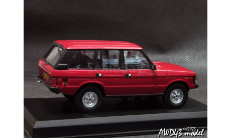 Land Rover Range Rover 3.5 LWB LHD 1982 d.red 1-43 IXO, масштабная модель, scale43