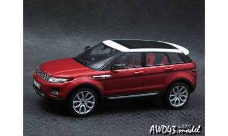 Land Rover Range Rover Evoque 5-doors 2011 d.red 1-43 IXO, масштабная модель, 1:43, 1/43